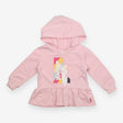 Hoodie Pink Frill Edges Levi's Llama