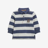 Blue Stripe Rugby Top