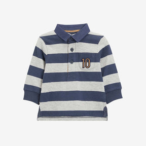 Blue Stripe Rugby Top