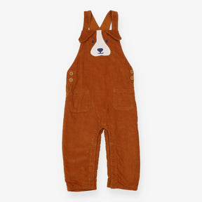 Dungarees brown cord dog