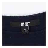 Boat Neck Cotton Sweater | Blue Striped Light Knit