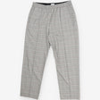 Straight leg houndstooth checked trousers
