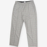 Straight leg houndstooth checked trousers