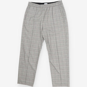 Straight leg houndstooth checked trousers