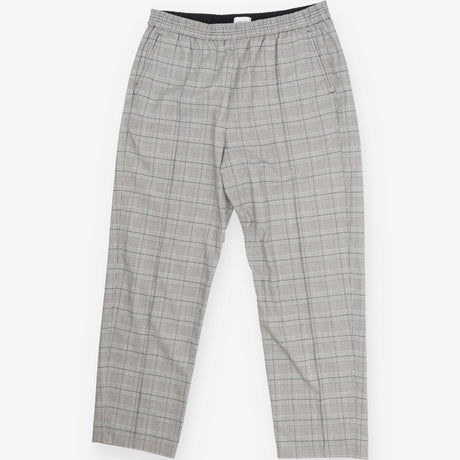 Straight leg houndstooth checked trousers
