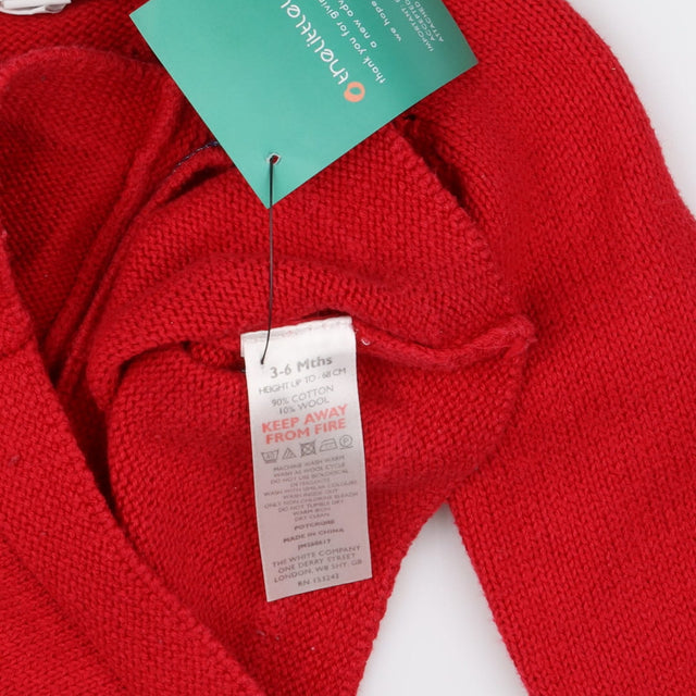 Red Knit Cardigan