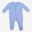 Sleepsuit Ribbed Powder Blue