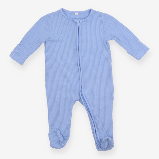 Sleepsuit Ribbed Powder Blue