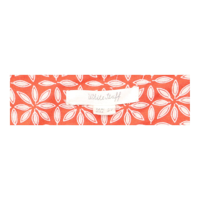 Wrap Dress Coral Leaf Print Sleeveless Jersey