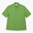 Sage Green Seersucker Short Sleeve Relaxed Shirt
