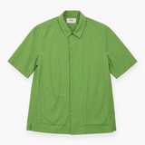 Sage Green Seersucker Short Sleeve Relaxed Shirt