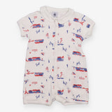 Romper White Paris Nautical 