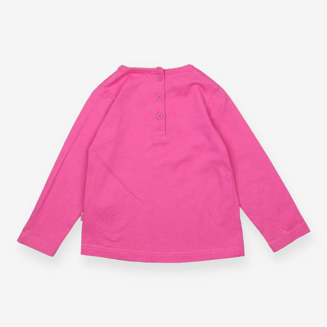Long Sleeve Tee Shirt Plain Pink