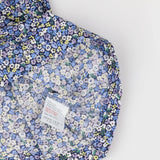 Dress SS blue floral woven
