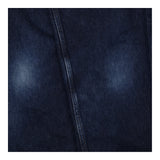 Dark Blue 100% Cotton Tapered High Rise Jeans