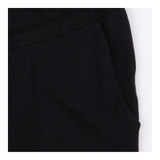 Maternity Joggers Black Cotton Stretch Drawstring 