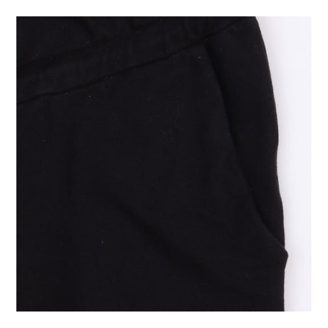 Maternity Joggers Black Cotton Stretch Drawstring 