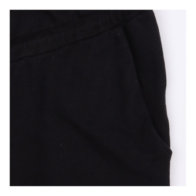 Maternity Joggers Black Cotton Stretch Drawstring 