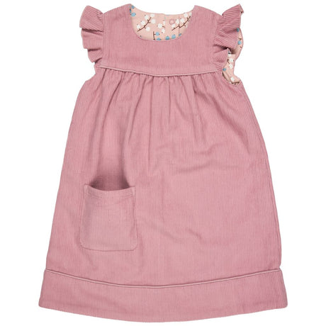 Winter Shift Dress - Reversible Pink Cord