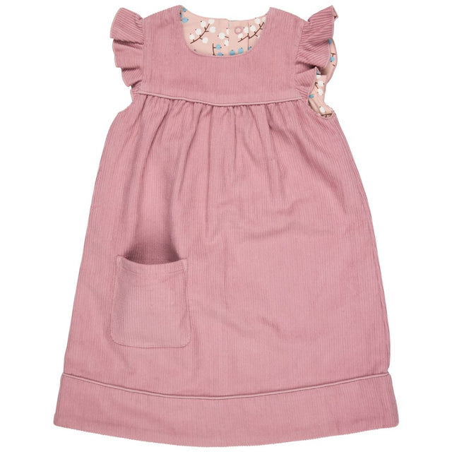 Winter Shift Dress - Reversible Pink Cord