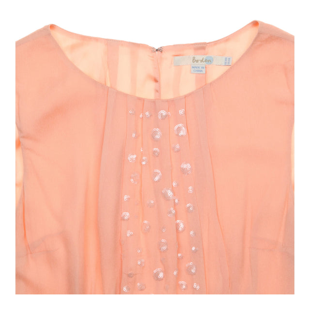 Sleeveless Dress Pink Embellished