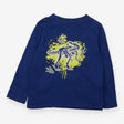 Blue Dino Skeleton Long Sleeve