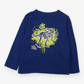 Blue Dino Skeleton Long Sleeve