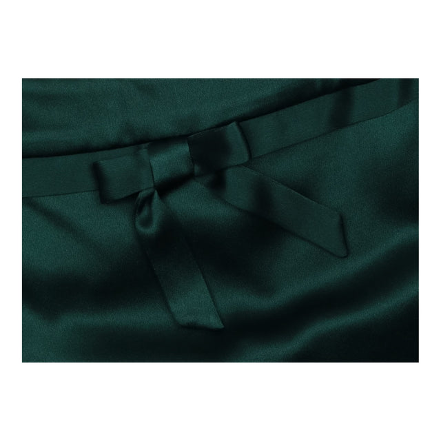 Midi Dress Emerald Green Silk Halter Neck