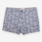 Shorts blue white fish 