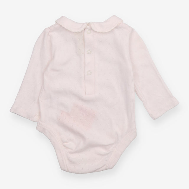 Bodysuit white collared