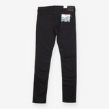 Jeans Black Rinse Mid Rise Slim Fit