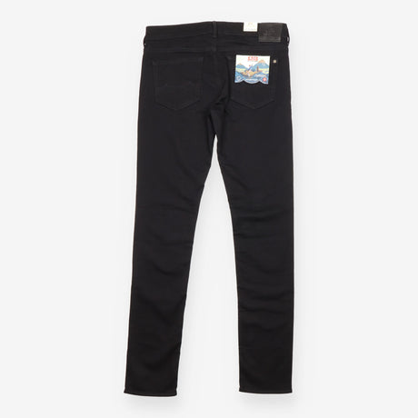 Jeans Black Rinse Mid Rise Slim Fit