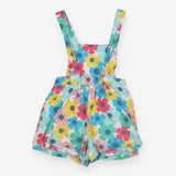 Dungarees shorts large flowers