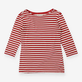 Sailor 3/4 Sleeve Top red stripe