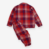 Pyjamas red blue white tartan
