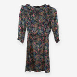 Paris Atelier Floral Tie Front Mini Dress