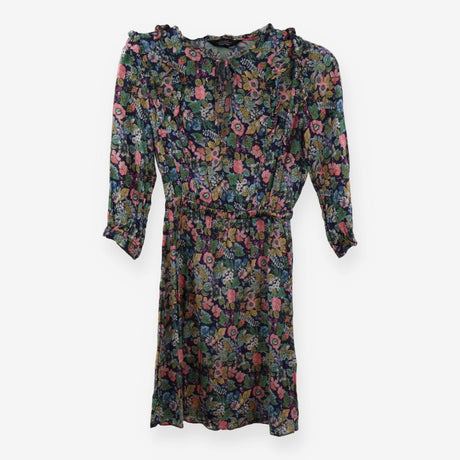 Paris Atelier Floral Tie Front Mini Dress
