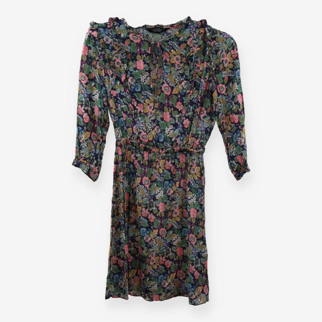Paris Atelier Floral Tie Front Mini Dress