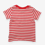 T-shirt Raspberry Stripe - Ladybird Applique