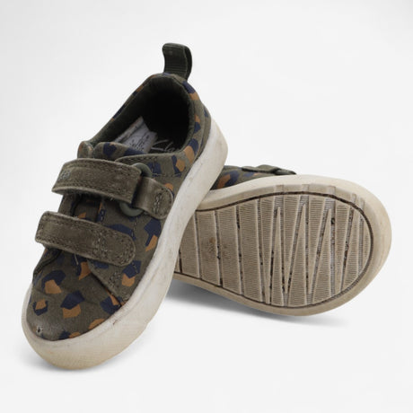 Trainers Green Camo Print
