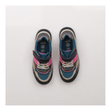 Trainers Navy and Pink Velcro Strap