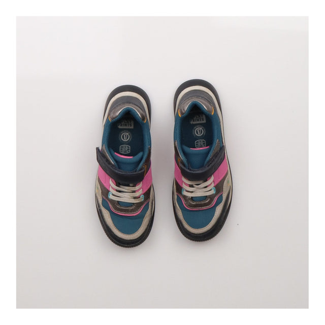 Trainers Navy and Pink Velcro Strap