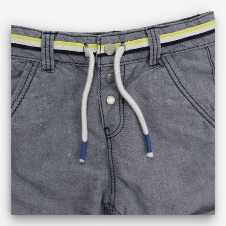 Shorts Blue with Yellow and White Waist Band