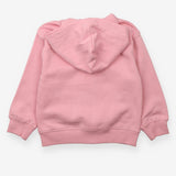Pink hoodie with pink zip