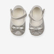 Silver Sparkly Shoes with Bow