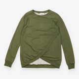  Khaki Green Crossover Maternity & Nursin
