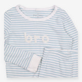 Blue Striped "Bro" Pyjamas 