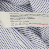 Blue Pinstripe Long Sleeve Cotton Shirt Women's