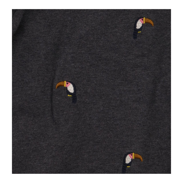Sweatshirt Grey Toucan Embroidered Crew Neck Ragla
