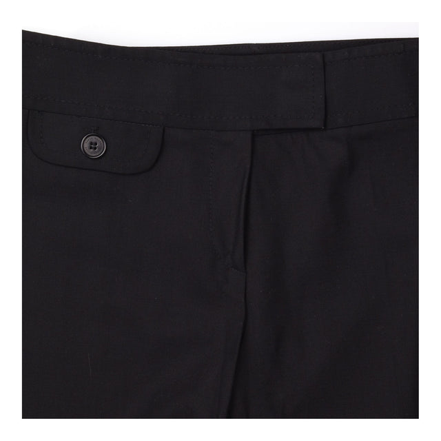 Black Tailored Wide Leg Trousers Butt
